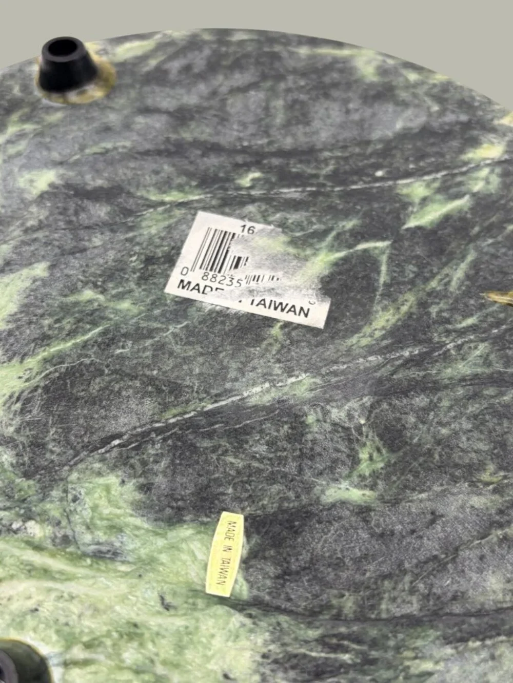 Vintage Green Marble Stone Trivet Hot Plate Round 8